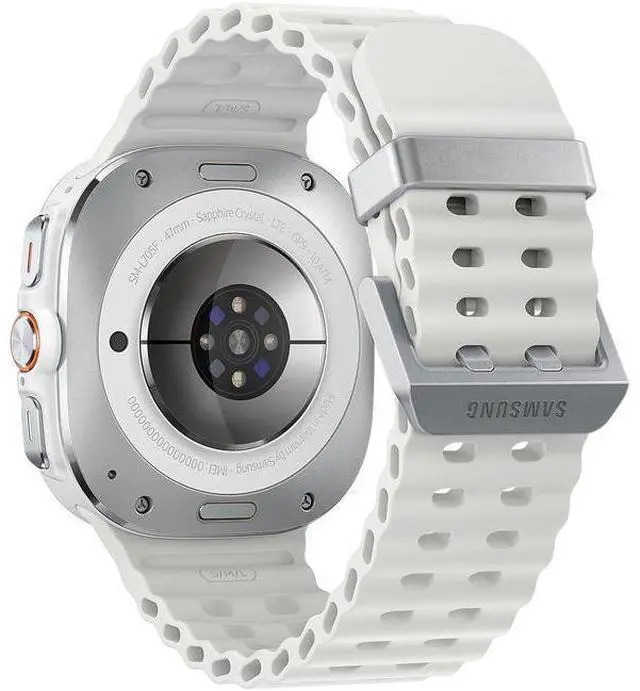 Alt view image 4 of 6 - Samsung Galaxy Watch Ultra - 32GB - 47mm - Titanium White - Titanium - White - Marine Band - Silicone - Excellent (Grade A)