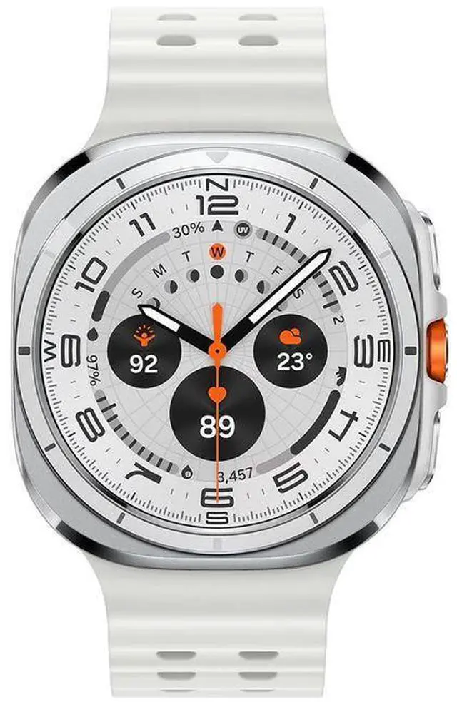 Main image of Samsung Galaxy Watch Ultra - 32GB - 47mm - Titanium White - Titanium - White - Marine Band - Silicone - Excellent (Grade A)