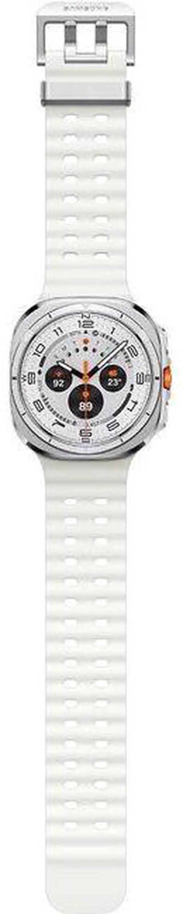 Alt view image 6 of 6 - Samsung Galaxy Watch Ultra - 32GB - 47mm - Titanium White - Titanium - White - Marine Band - Silicone - Excellent (Grade A)