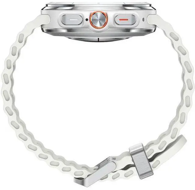 Alt view image 5 of 6 - Samsung Galaxy Watch Ultra - 32GB - 47mm - Titanium White - Titanium - White - Marine Band - Silicone - Excellent (Grade A)