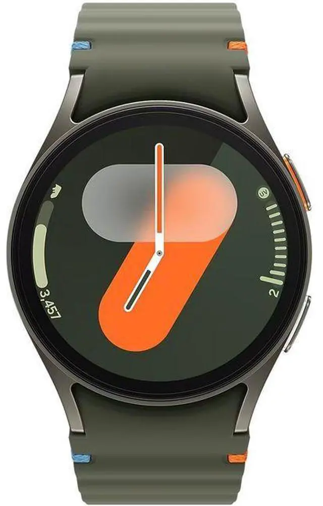 Alt view image 2 of 7 - Samsung Galaxy Watch7 - 32GB - Bluetooth + LTE - 44mm - Green - Aluminum - Green - Sport Band - Silicone - Good (Grade B)