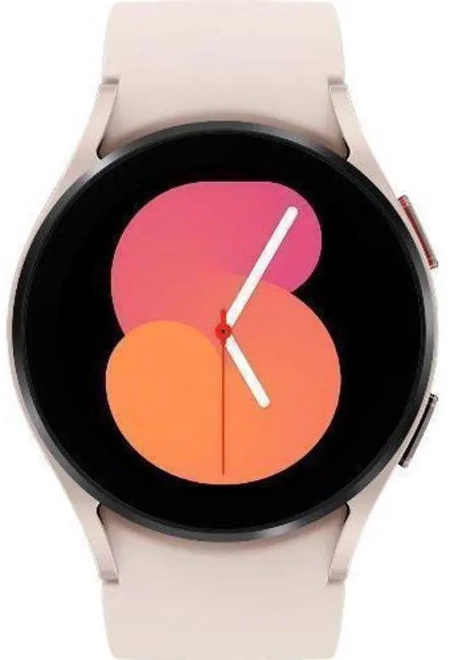 Main image of Samsung  Galaxy Watch5 - 16GB - Pink Gold-Aluminum-Sport Band-Pink - Bluetooth + LTE - 40mm - Pink Gold - Aluminum - Pink - Sport Band - Fluoroelastomer - Excellent (Grade A)