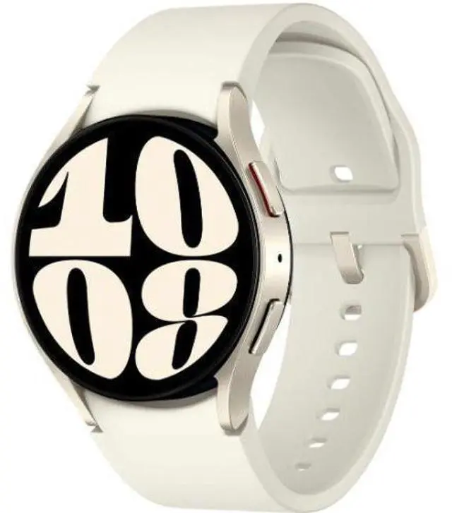 Alt view image 2 of 5 - Samsung  Galaxy Watch6 - 16GB - Cream-Aluminum-Sports Band-Cream - Bluetooth + LTE - 40mm - Cream - Aluminum - Cream - Sports Band - Fluoroelastomer - Acceptable (Grade C)