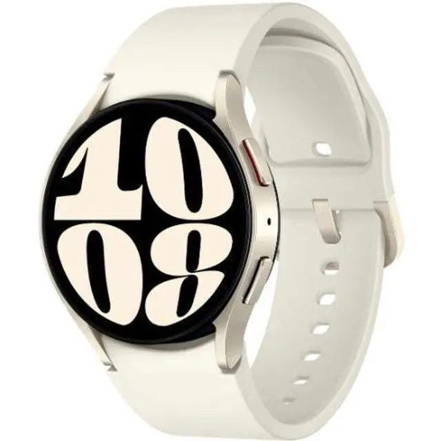 Alt view image 2 of 5 - Samsung  Galaxy Watch6 - 16GB - Cream-Aluminum-Sports Band-Cream - Bluetooth + LTE - 40mm - Cream - Aluminum - Cream - Sports Band - Fluoroelastomer - Good (Grade B)