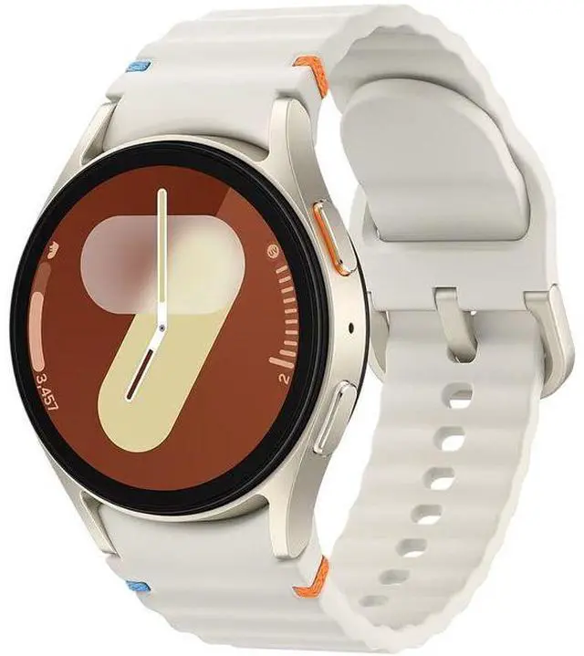 Alt view image 2 of 6 - Samsung Galaxy Watch7 - 32GB - Bluetooth + LTE - 40mm - Cream - Aluminum - Cream - Sport Band - Silicone - Premium