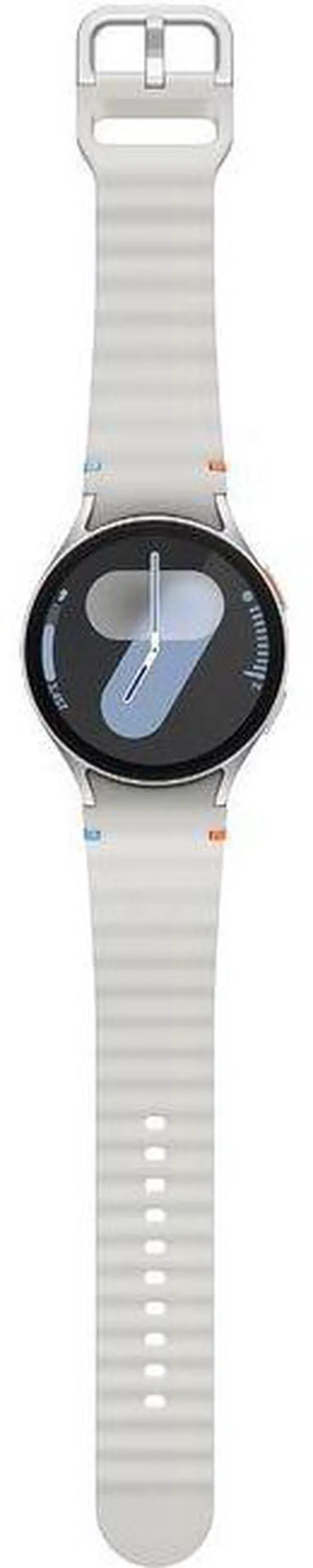 Alt view image 6 of 6 - Samsung Galaxy Watch7 - 32GB - Bluetooth - 44mm - Silver - Aluminum - Silver - Sport Band - Silicone - Premium
