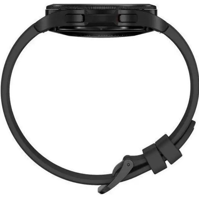 Alt view image 4 of 5 - Samsung Galaxy Watch4 - 16GB - Bluetooth + LTE - 42mm - Black - Classic (Stainless Steel) - Black - Sport Band - Fluoroelastomer - Good (Grade B)