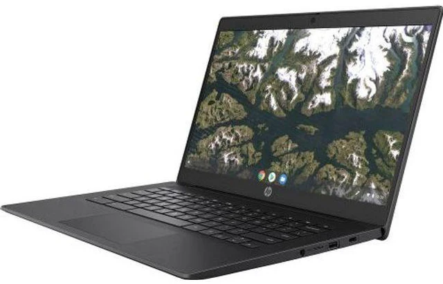 Alt view image 2 of 4 - HP Chromebook 14 G6 14" - Intel Celeron N4020 1.1GHz - 32GB - Gray - 4GB RAM - 14 Inch - Excellent (Grade A)