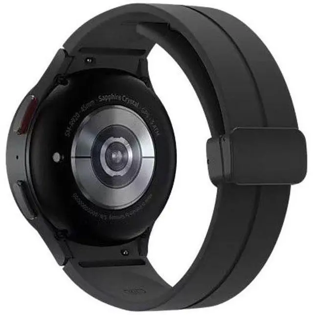 Alt view image 5 of 5 - Samsung  Galaxy Watch5 Pro - 16GB - Bluetooth + LTE - 45mm - Black Titanium - Titanium - Black Titanium - Silicone - Acceptable (Grade C)