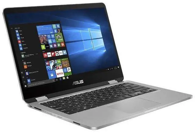 Alt view image 2 of 4 - Asus VivoBook Flip 14 TP401 Laptop 14" - Intel Pentium Silver N5000 1.1GHz - 64GB - Light Gray - 4GB RAM - 14 Inch - Excellent (Grade A)