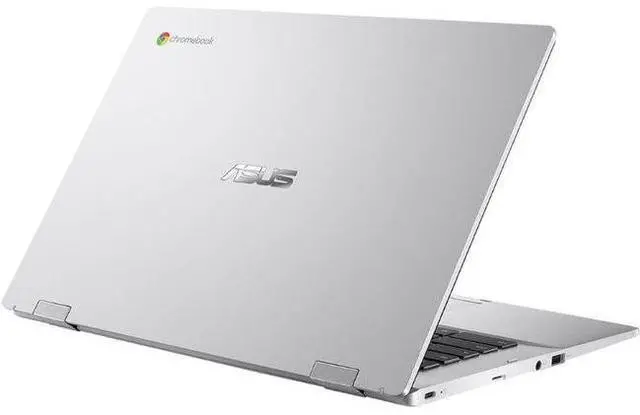 Alt view image 5 of 5 - Asus Chromebook CX1 CX1400 Laptop 14" - Intel Celeron N4500 1.1GHz - 128GB - Transparent Silver - 4GB RAM - 14 Inch - Excellent (Grade A)