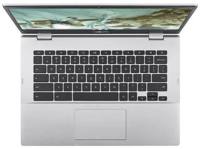 Alt view image 4 of 5 - Asus Chromebook CX1 CX1400 Laptop 14" - Intel Celeron N4500 1.1GHz - 128GB - Transparent Silver - 4GB RAM - 14 Inch - Excellent (Grade A)