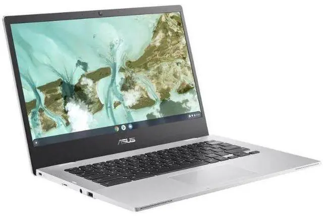 Alt view image 2 of 5 - Asus Chromebook CX1 CX1400 Laptop 14" - Intel Celeron N4500 1.1GHz - 128GB - Transparent Silver - 4GB RAM - 14 Inch - Excellent (Grade A)