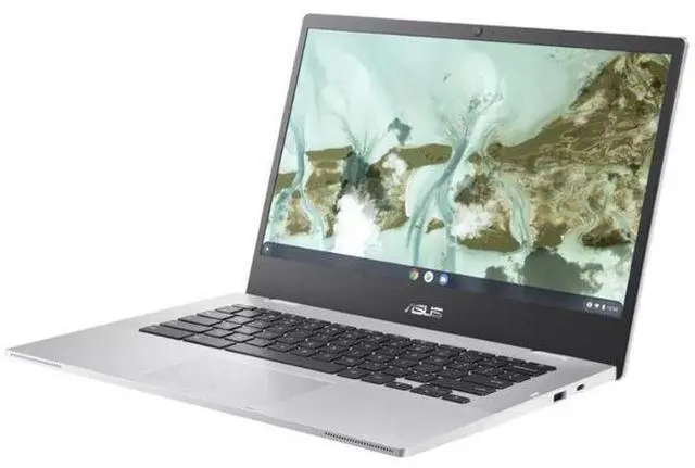 Alt view image 3 of 5 - Asus Chromebook CX1 CX1400 Laptop 14" - Intel Celeron N4500 1.1GHz - 128GB - Transparent Silver - 4GB RAM - 14 Inch - Excellent (Grade A)