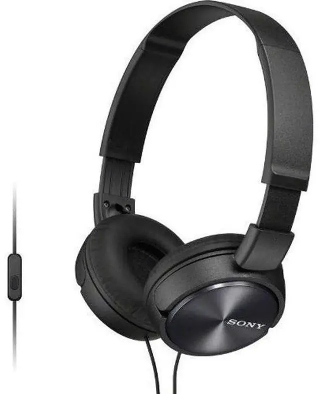 Main image of Sony  MDR-ZX310AP Wired On-Ear Folding Headphones - Black - Excellent (Grade A)