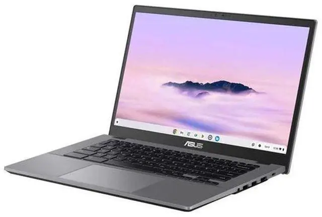 Alt view image 2 of 4 - Asus Chromebook Plus CX34 CX3402 Laptop 14" - Intel Core i3-1215U 3.3GHz - 128GB - Rocky Grey - 8GB RAM - 14 Inch - Excellent (Grade A)