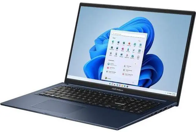 Alt view image 3 of 5 - Asus Vivobook 17 Laptop (F1704) 17.3" - Intel Core i5-1235U 1.3GHz - 512GB - Quiet Blue - 8GB RAM - 17.3 Inch - Excellent (Grade A)
