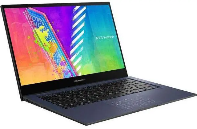 Alt view image 2 of 6 - Asus Vivobook Go Flip TP1400 Laptop 14" - Intel Pentium Silver N6000 1.1GHz - 128GB - Quiet Blue - 8GB RAM - 14 Inch - Excellent (Grade A)
