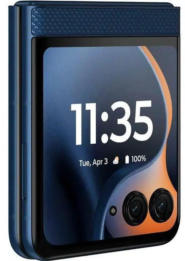 Alt view image 5 of 6 - Motorola  Razr (2025) - 256GB - Pantone Gibraltar Sea - Fully Unlocked - Excellent (Grade A)