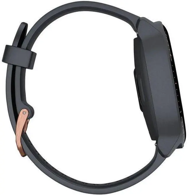 Alt view image 3 of 5 - Garmin  Vivoactive 3 Music Smartwatch - Granite Blue - Polymer - Granite Blue - Silicone - Silicone Band - Acceptable (Grade C)