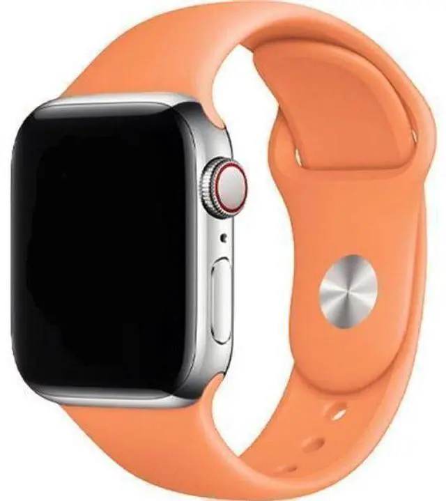 Main image of Apple  Watch Series 4 - 16GB - Cellular + GPS - 40mm - Silver - Stainless Steel - Orange - Sport Band - Rubber - Excellent (Grade A)