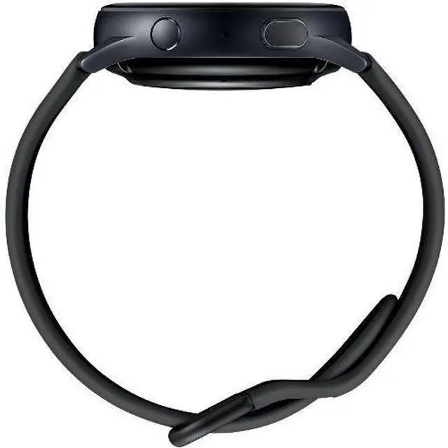Alt view image 4 of 5 - Samsung  Galaxy Watch Active2 - 4GB - Aqua Black-Aluminum-Fluoroelastomer Strap-Black - Bluetooth - 40mm - Aqua Black - Aluminum - Black - Fluoroelastomer Strap - Fluoroelastomer - Excellent (Grade A)