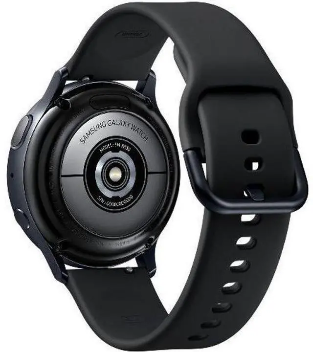 Alt view image 5 of 5 - Samsung  Galaxy Watch Active2 - 4GB - Aqua Black-Aluminum-Fluoroelastomer Strap-Black - Bluetooth - 40mm - Aqua Black - Aluminum - Black - Fluoroelastomer Strap - Fluoroelastomer - Excellent (Grade A)