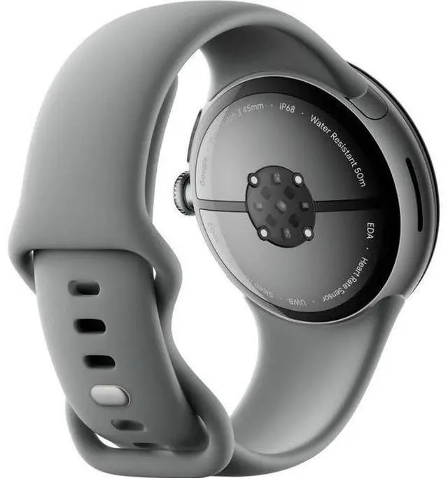 Alt view image 4 of 4 - Google  Pixel Watch 3 - 32GB - Bluetooth - 45mm - Matte Hazel - 100% Recycled Aluminum - Hazel - Active Band - Fluoroelastomer - Excellent (Grade A)