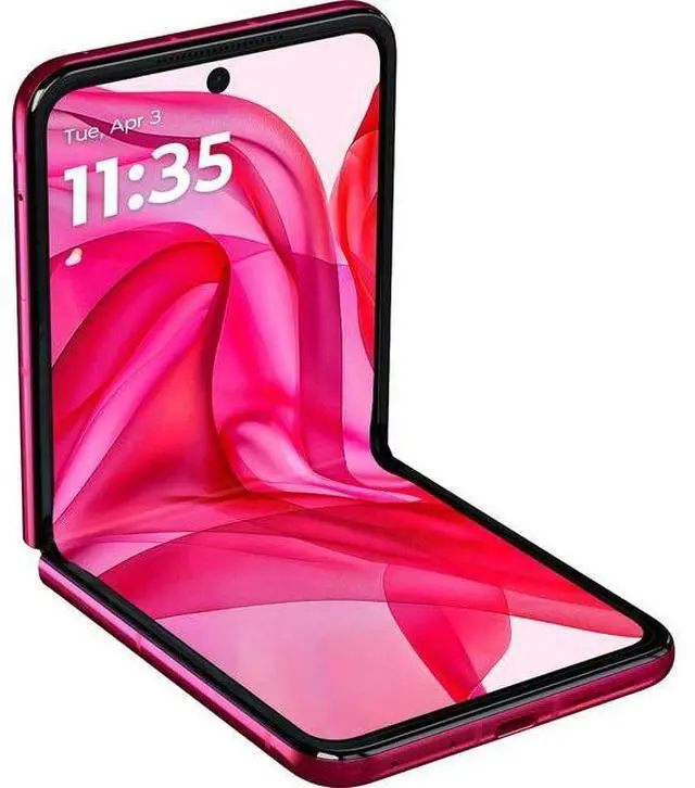 Alt view image 4 of 6 - Motorola  Razr+ (2024) (5G) - 256GB - Hot Pink - Fully Unlocked - Good (Grade B)