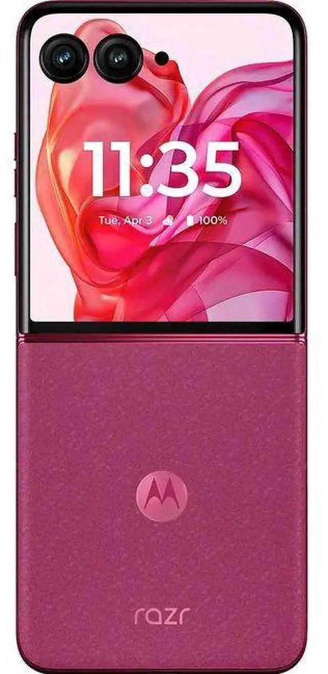 Alt view image 2 of 6 - Motorola  Razr+ (2024) (5G) - 256GB - Hot Pink - Fully Unlocked - Good (Grade B)