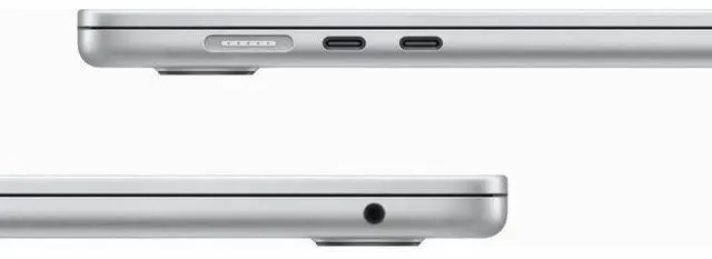 Alt view image 3 of 4 - Apple MacBook Air (2023) 15.3-inch - Apple M2 Chip: 8-Core CPU/10-Core GPU - 256GB - Silver - 8GB RAM - Acceptable (Grade C)