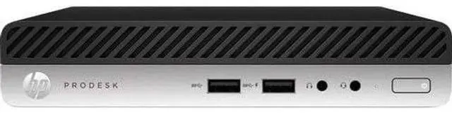 Main image of HP  ProDesk 405 G4 Desktop Mini PC  - AMD Ryzen 5 PRO 2400GE 3.2GHz - 500GB - Black/Silver - 8GB RAM - Excellent (Grade A)