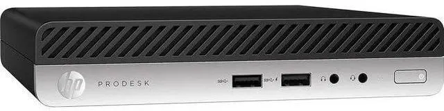 Alt view image 2 of 4 - HP  ProDesk 405 G4 Desktop Mini PC  - AMD Ryzen 5 PRO 2400GE 3.2GHz - 500GB - Black/Silver - 8GB RAM - Excellent (Grade A)