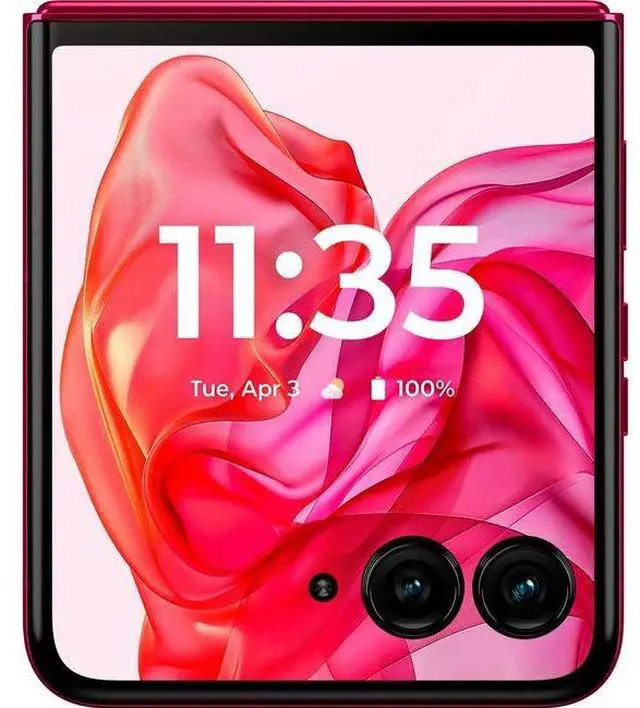 Alt view image 6 of 6 - Motorola  Razr+ (2024) (5G) - 256GB - Hot Pink - Fully Unlocked - Premium