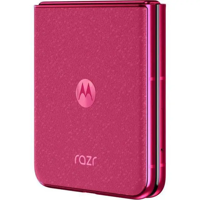 Alt view image 5 of 6 - Motorola  Razr+ (2024) (5G) - 256GB - Hot Pink - Fully Unlocked - Premium