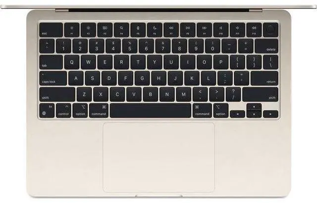 Alt view image 2 of 5 - Apple MacBook Air (2024) 13.6-inch - Apple M3 Chip: 8-Core CPU/8-Core GPU - 256GB - Starlight - 8GB RAM - Acceptable (Grade C)