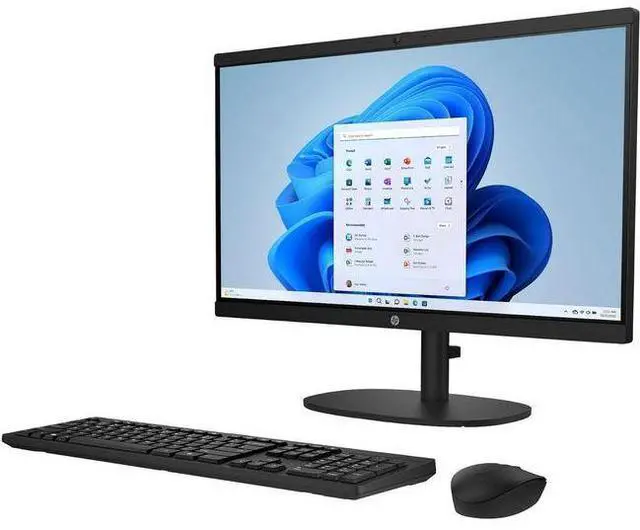 Alt view image 3 of 5 - HP  22-dg0013w All-in-One Desktop 21.45" - Intel Pentium Silver J5040 2.0GHz - 128GB - Black - 8GB RAM - 21.45 Inch - Excellent (Grade A)