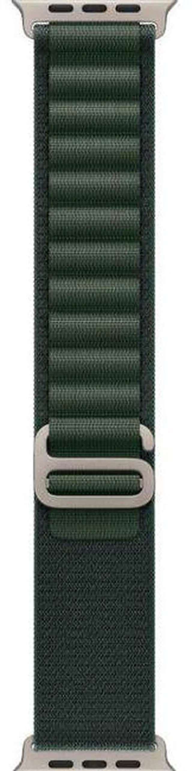 Alt view image 3 of 3 - Apple  Watch Ultra 2 - 64GB - Cellular + GPS - 49mm - Titanium - Titanium - Dark Green - Alpine Loop Band - Medium Size - Textile - Premium