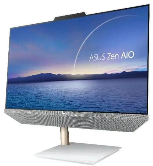 Alt view image 2 of 3 - Asus  Zen AIO 24 M5401 Desktop 23.8" - AMD Ryzen 5 5500U 2.1GHz - 512GB - White - 8GB RAM - Excellent (Grade A)
