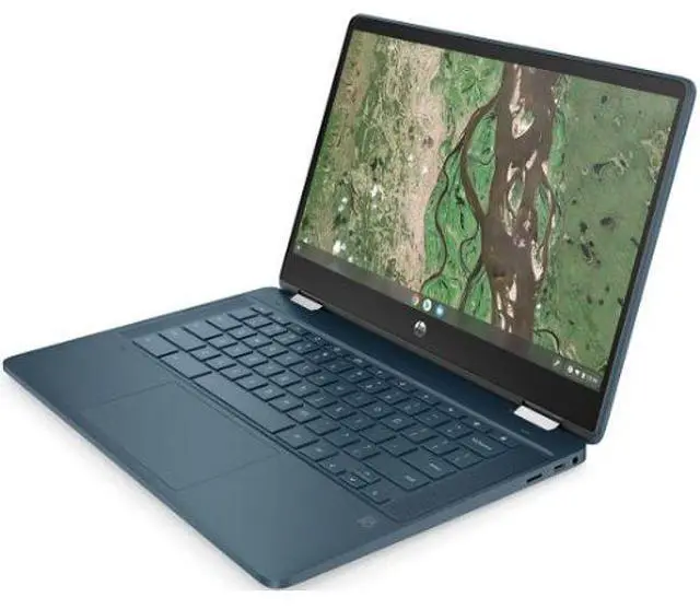 Alt view image 2 of 4 - HP Chromebook x360 14a-ca0130wm 14" - Intel Celeron N4020 1.1GHz - 64GB - Forest Teal - 4GB RAM - Excellent (Grade A)