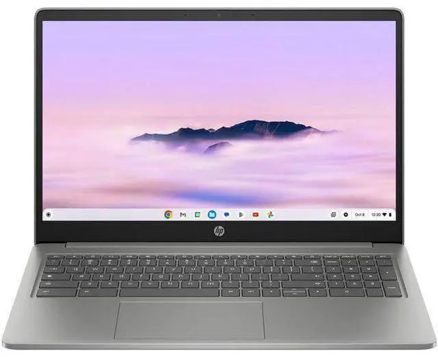 Main image of HP Chromebook Plus 15at-nb000 Laptop 15.6" - Intel Core i3-N305 1.8GHz - 128GB - Mineral Silver - 8GB RAM - 15.6 Inch - Excellent (Grade A)