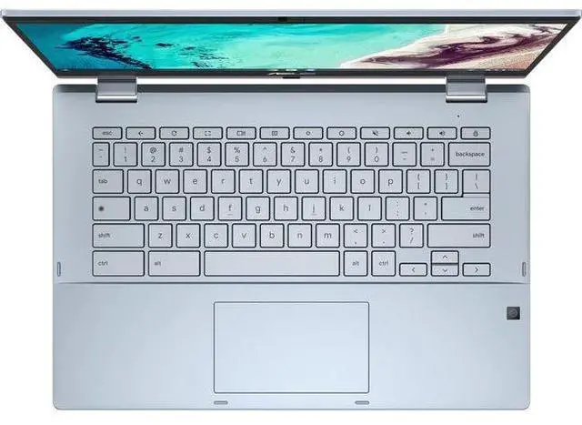 Alt view image 4 of 5 - Asus Chromebook Flip CX3 CX3400 Laptop 14" - Intel Core i7-1160G7 2.1GHz - 512GB - AI Blue - 16GB RAM - 14 Inch - Excellent (Grade A)