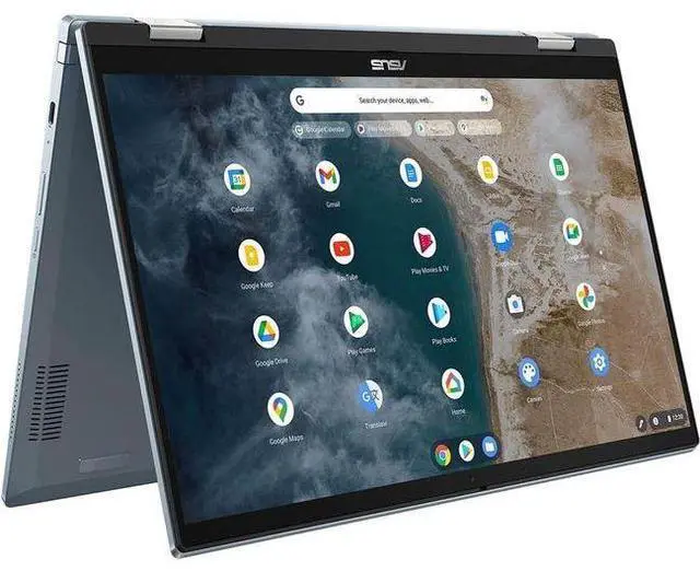 Alt view image 3 of 5 - Asus Chromebook Flip CX5 CX5400 Laptop 14" - Intel Core i3-1110G4 2.5GHz - 128GB - AI Blue - 8GB RAM - 14 Inch - Excellent (Grade A)