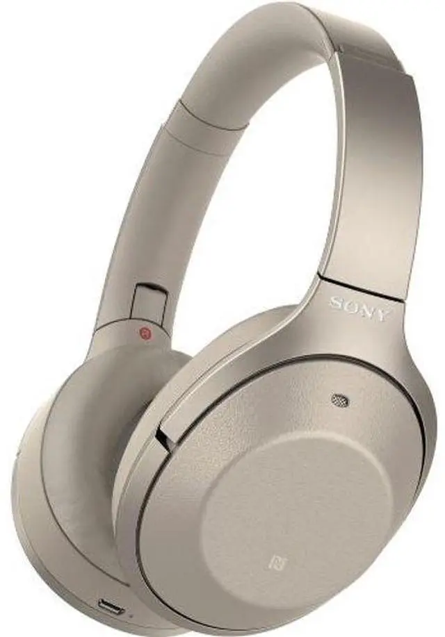 Alt view image 2 of 7 - Sony  WH-1000XM2 Wireless Noise Canceling Headphones - Champagne Gold - Premium