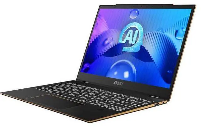 Alt view image 3 of 4 - MSI Summit E13 AI Evo Laptop 13.3" - Intel Core Ultra 7 155H 2.5GHz - 1TB - Black - 16GB RAM - 13.3 Inch - Excellent (Grade A)
