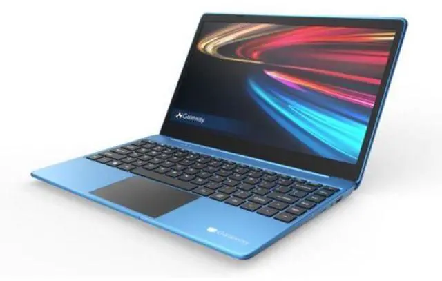 Alt view image 2 of 4 - Gateway GWTN141 FHD Ultra Slim Notebook - Intel Celeron® N3350 1.1GHz - 64GB - Blue - 4GB RAM - 14.1 Inch - Acceptable (Grade C)