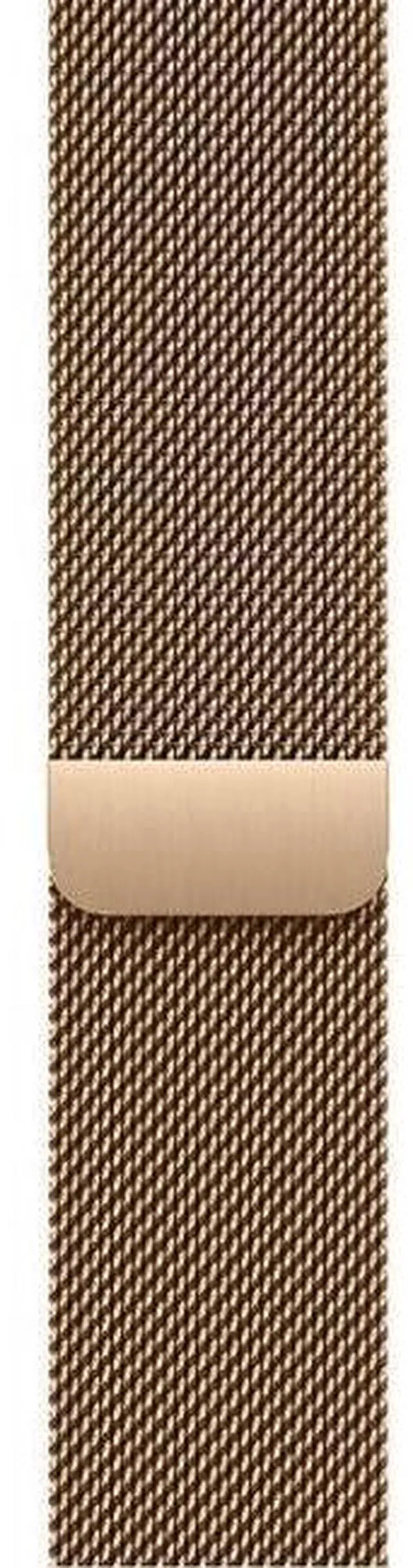 Alt view image 3 of 3 - Apple  Watch Series 10 - 64GB - Cellular + GPS - 42mm - Gold - Titanium - Gold - Milanese Loop Band - One Size - Stainless Steel - Premium