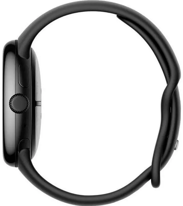 Alt view image 3 of 4 - Google  Pixel Watch 3 - 32GB - Bluetooth + LTE - 45mm - Matte Black - 100% Recycled Aluminum - Obsidian - Active Band - Fluoroelastomer - Excellent (Grade A)