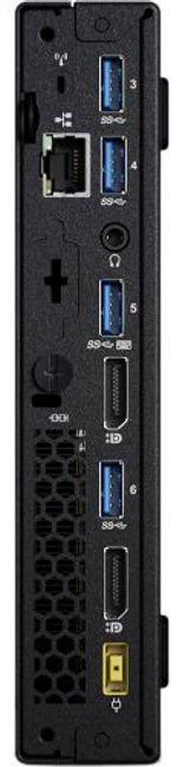 Alt view image 3 of 3 - Lenovo  ThinkCentre M900 Tiny Desktop - Intel Core i7-6700T 2.80GHz - 512GB - Black - 16GB RAM - Excellent (Grade A)