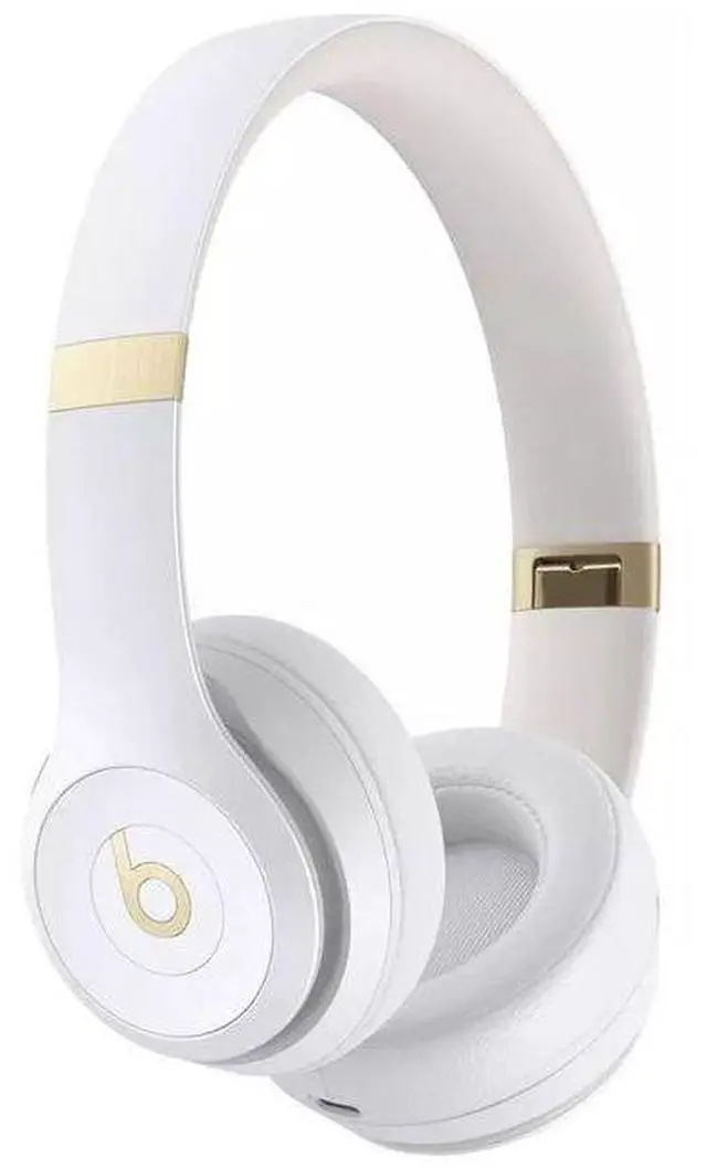 Alt view image 2 of 5 - Beats by Dre  Solo 4 Bluetooth Wireless On-Ear Headphones - Warm White - Good (Grade B)